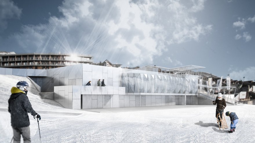 雪山之巅的现代“奖牌广场”-0