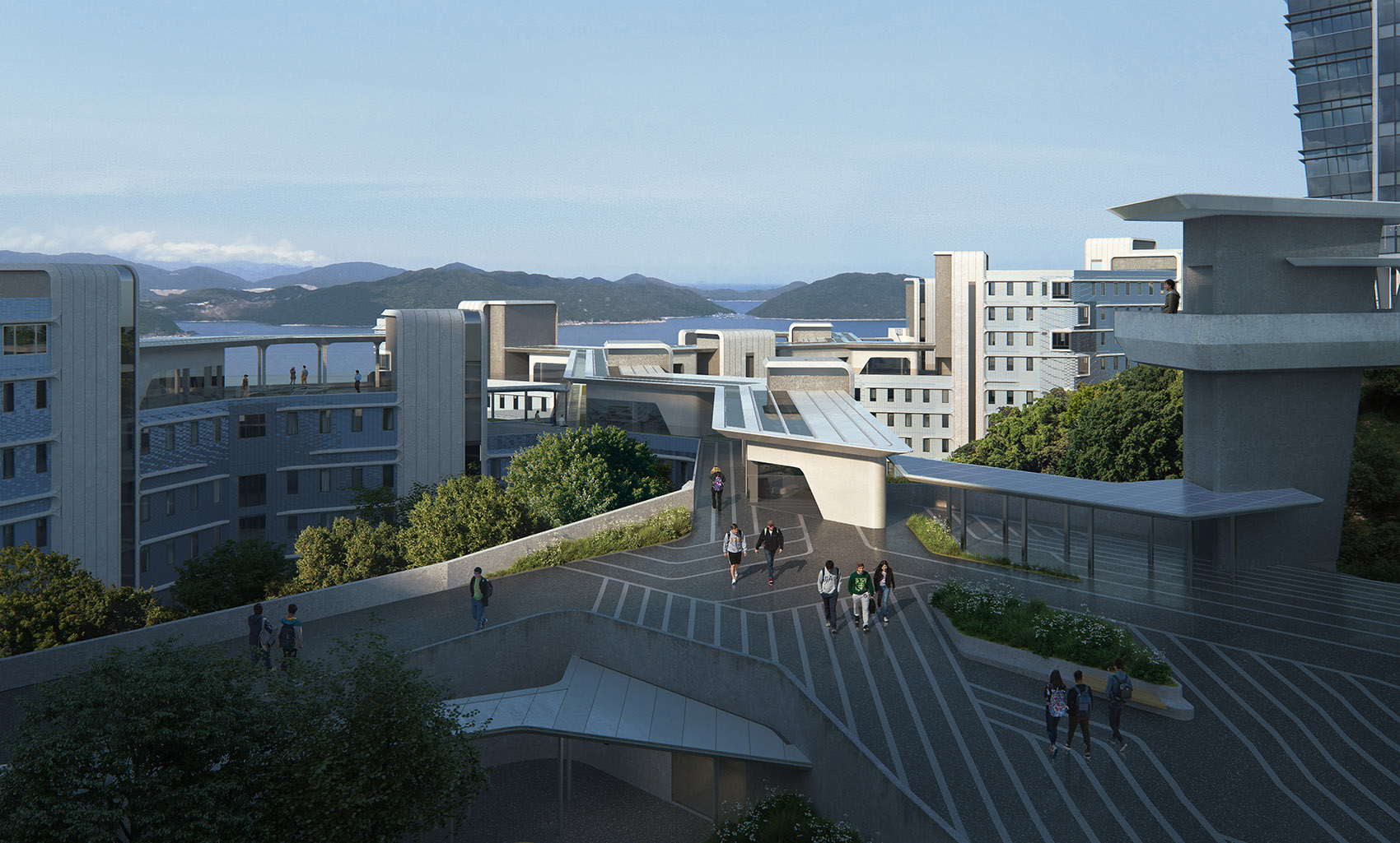 利安与Zaha Hadid Architects设计香港科技大学学生宿舍/预制设计创造碳中和校园-19