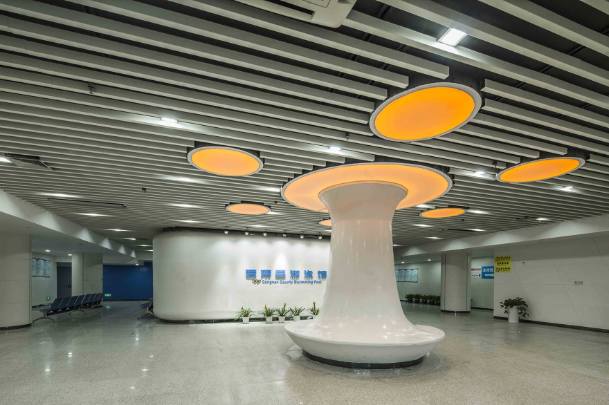 苍南体育中心 | 型钢桁架结构结合曲面网壳,呈现“八”字形构图-50