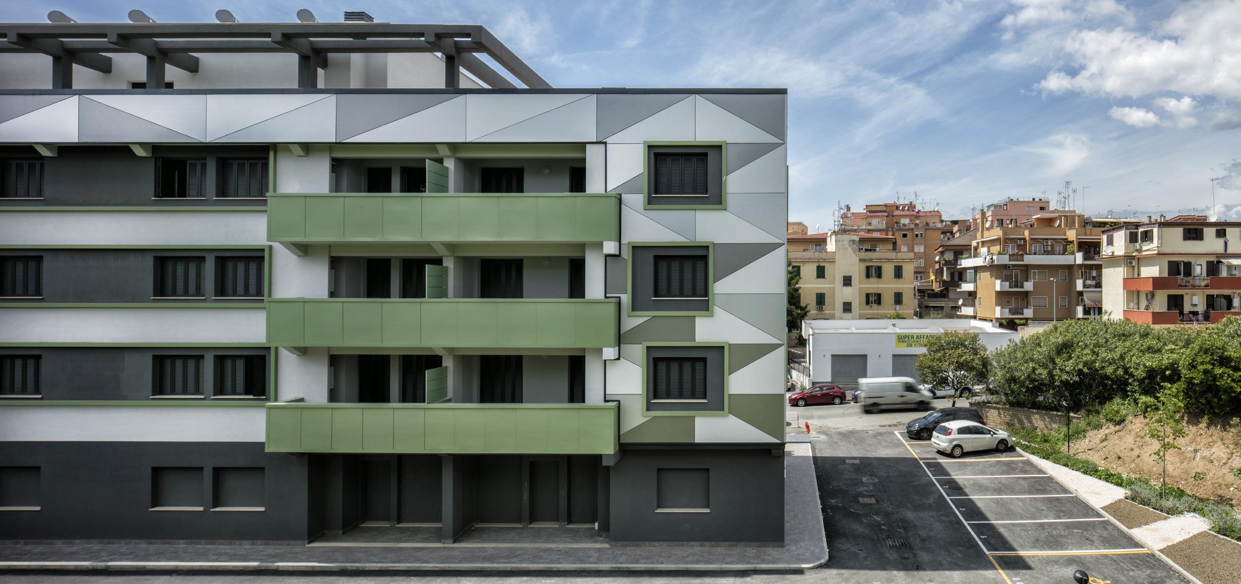 罗马绿色公寓建筑,创新社会住房与自然共生-16