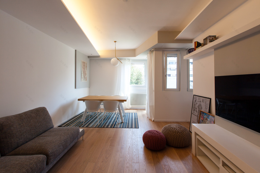 罗马南郊公寓的灵动空间设计-2