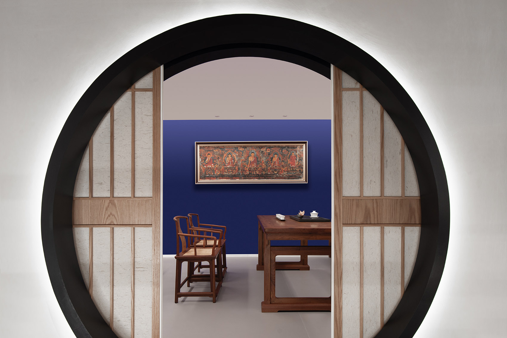 地山公社茶生活馆，上海/在现代极简的框架内体验到中式独有的空间节奏感-37