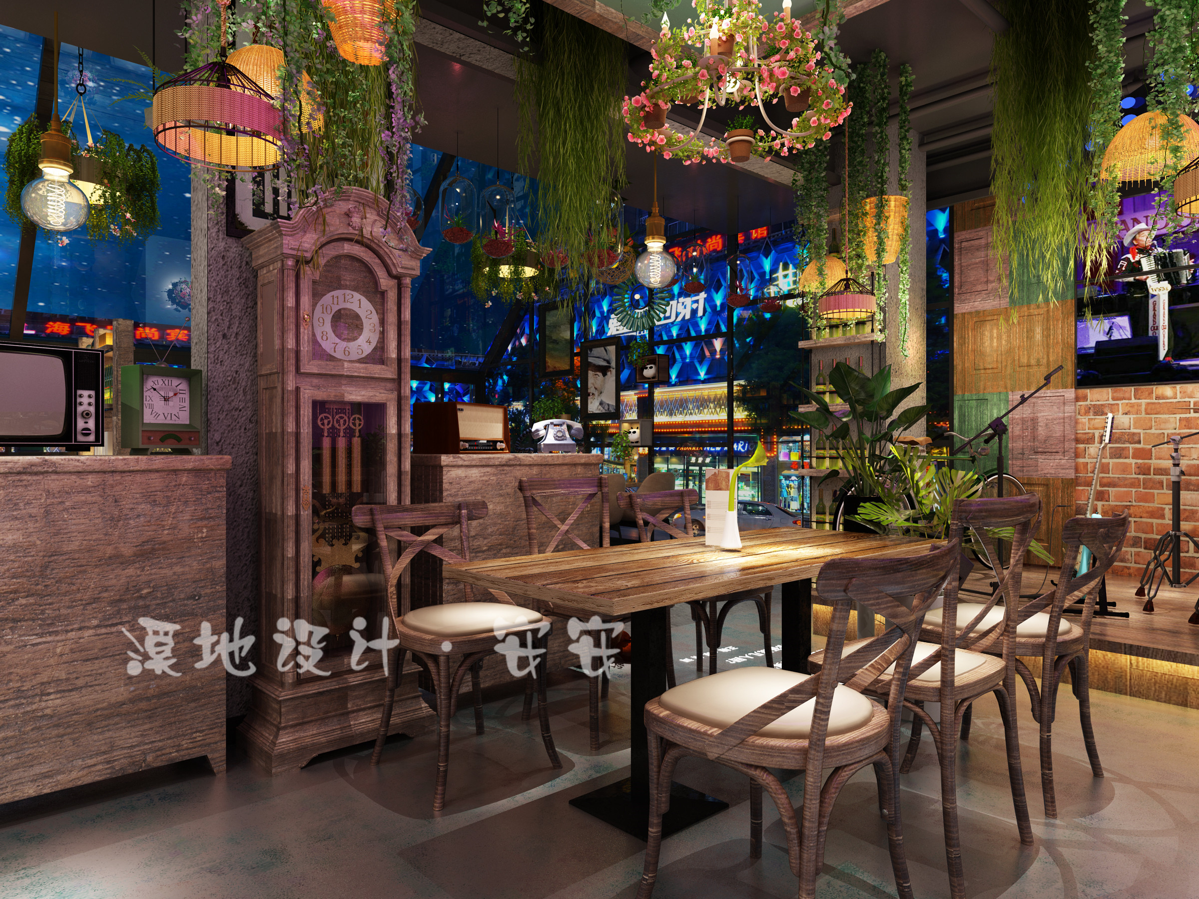 音乐餐吧静吧慢摇吧酒吧大厅前台案例-1