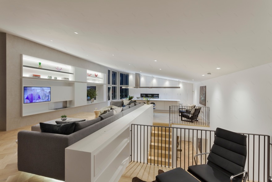 伦敦 BERMONDSEY WALL 二层复式公寓,FORMstudio 打造惊艳河畔景观空间-12