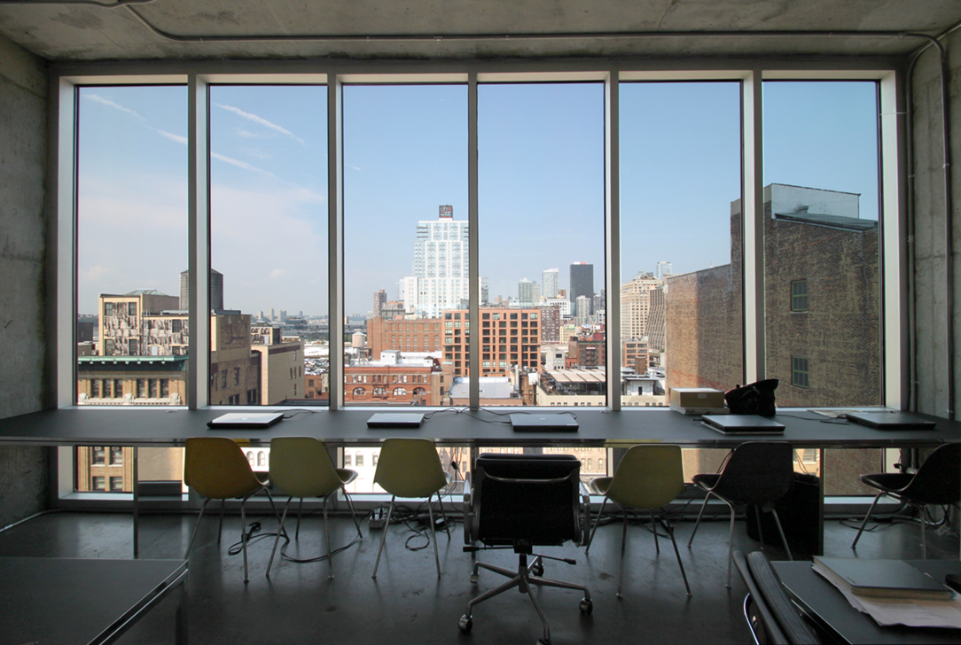 纽约高层玻璃混凝土模块化办公室-0