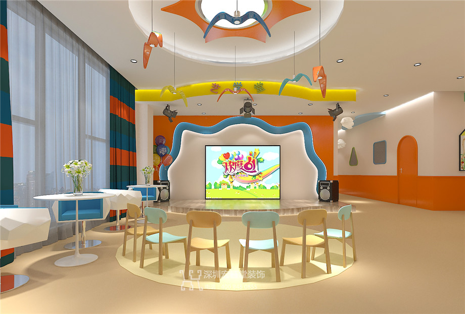 【宏钰堂】郑州艺学堂艺术培训机构装修设计效果图-2