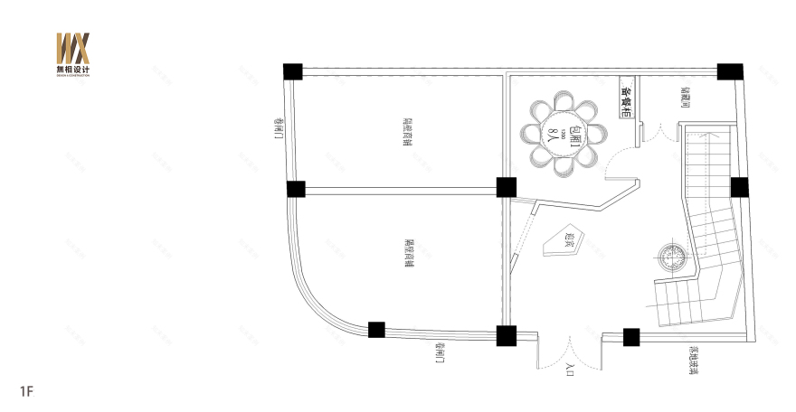 浠水县阿婆厨房中餐酒楼设计丨武汉无相建筑装饰设计有限公司-1