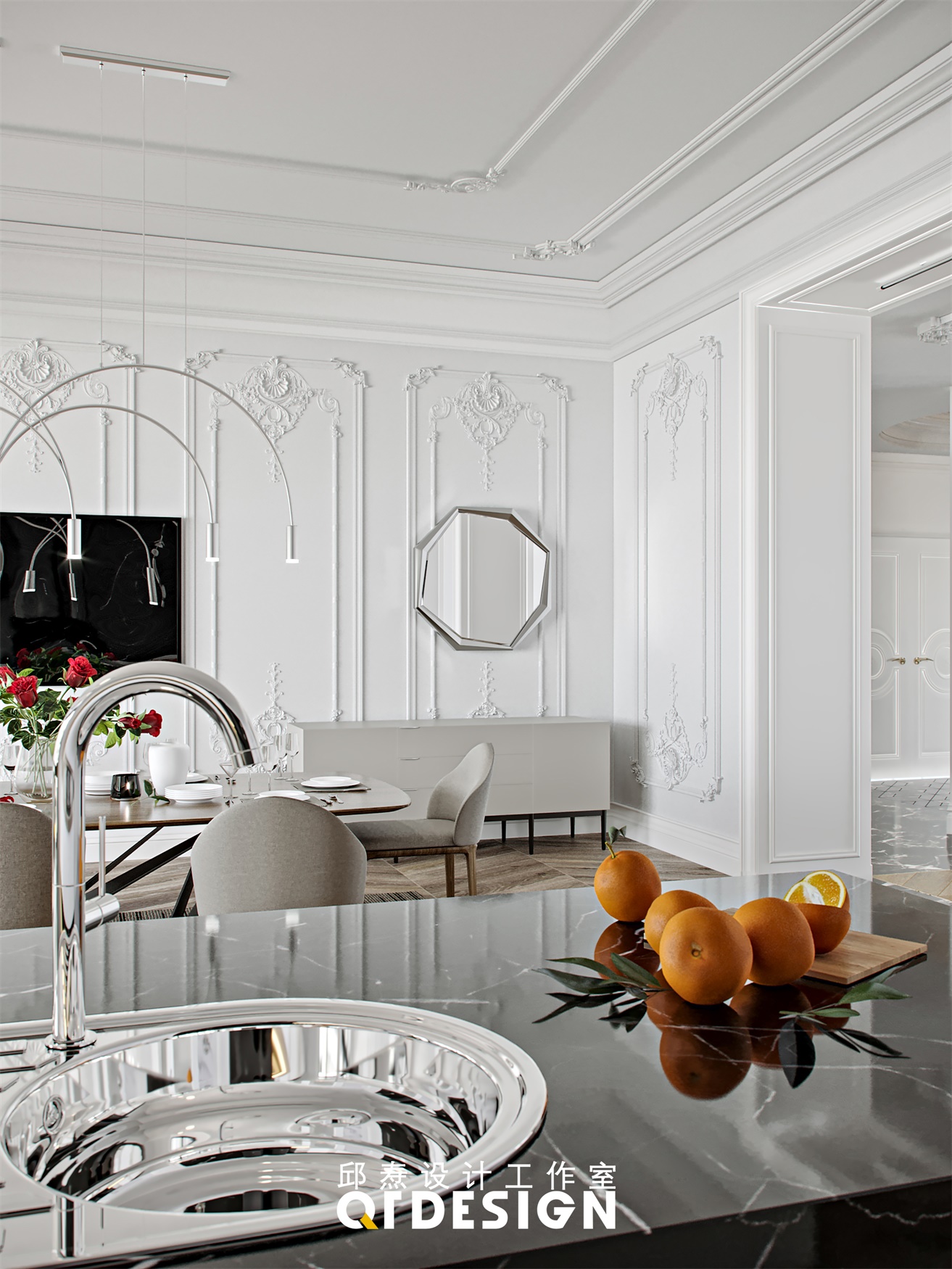 邱焘设计 / 现代法式丨古典和创新之间丨轻柔踱步-17