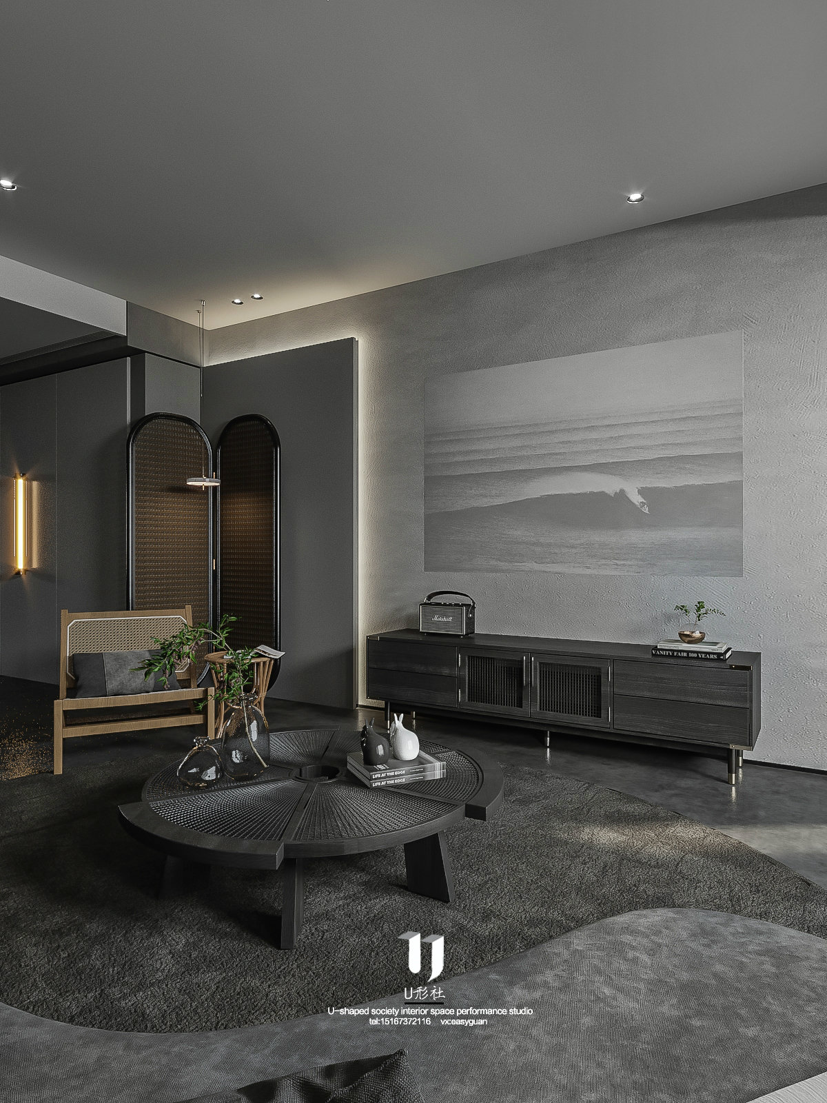 现代住宅的黑色艺术-7