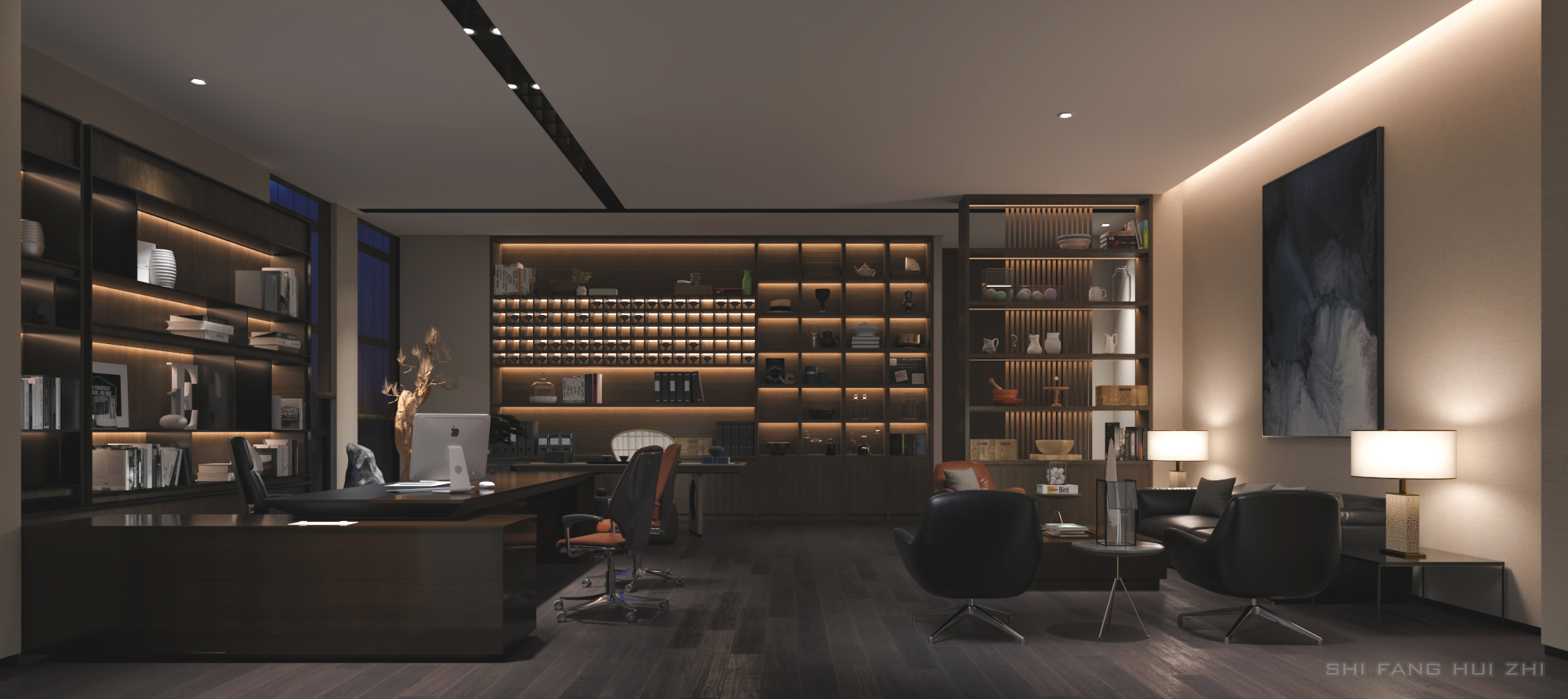 现代办公空间表现-7