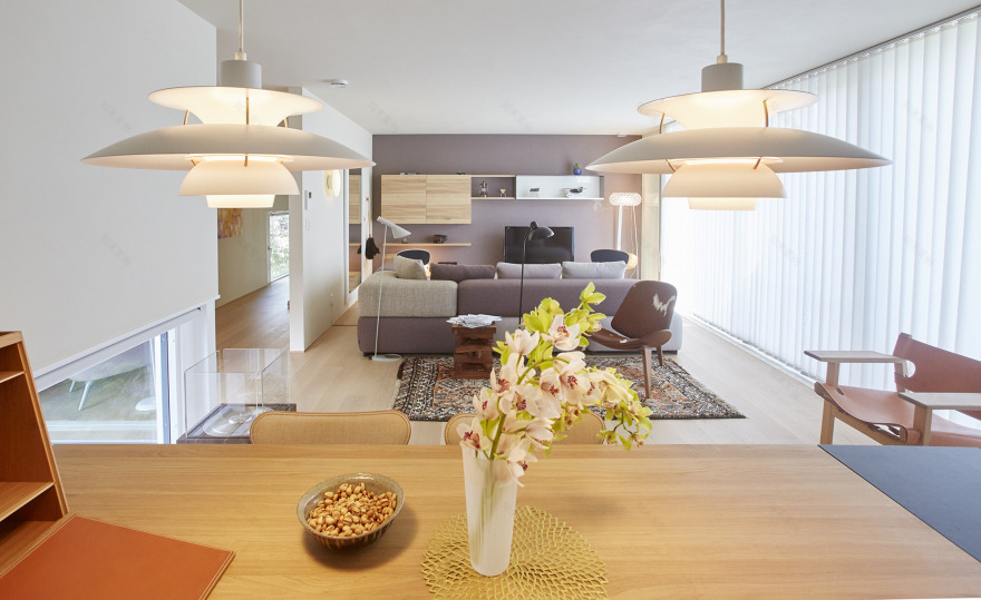 日本 Morioka 别墅现代室内设计,USM 模块化家具打造宽敞生活空间-14