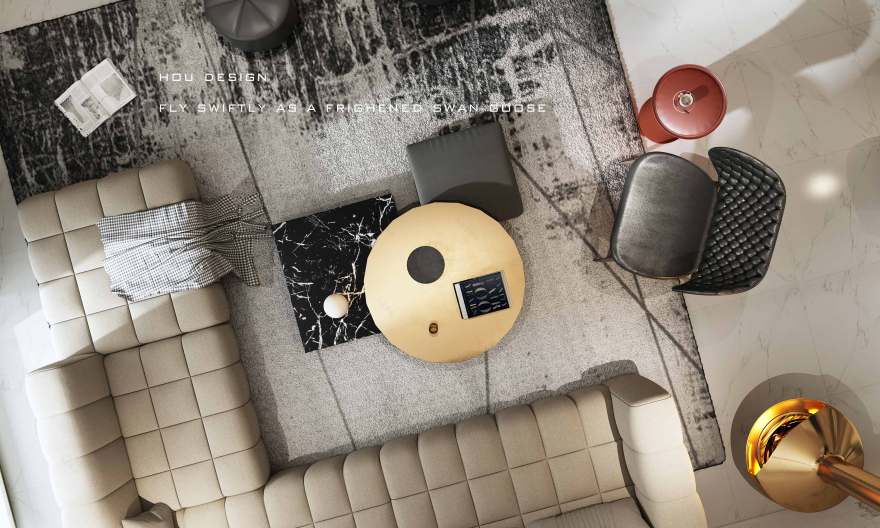 梦幻金线 | 侯·Design 团队打造的私宅空间-0