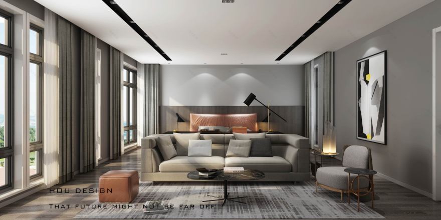 侯·Design 团队打造的国际时尚私宅-14