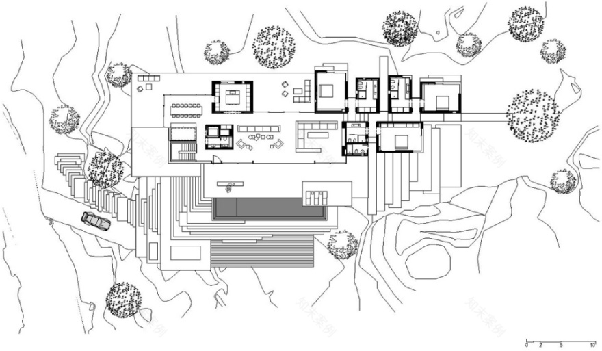 悬浮锌屋顶的隐居住宅丨Karim Nader Studio-42