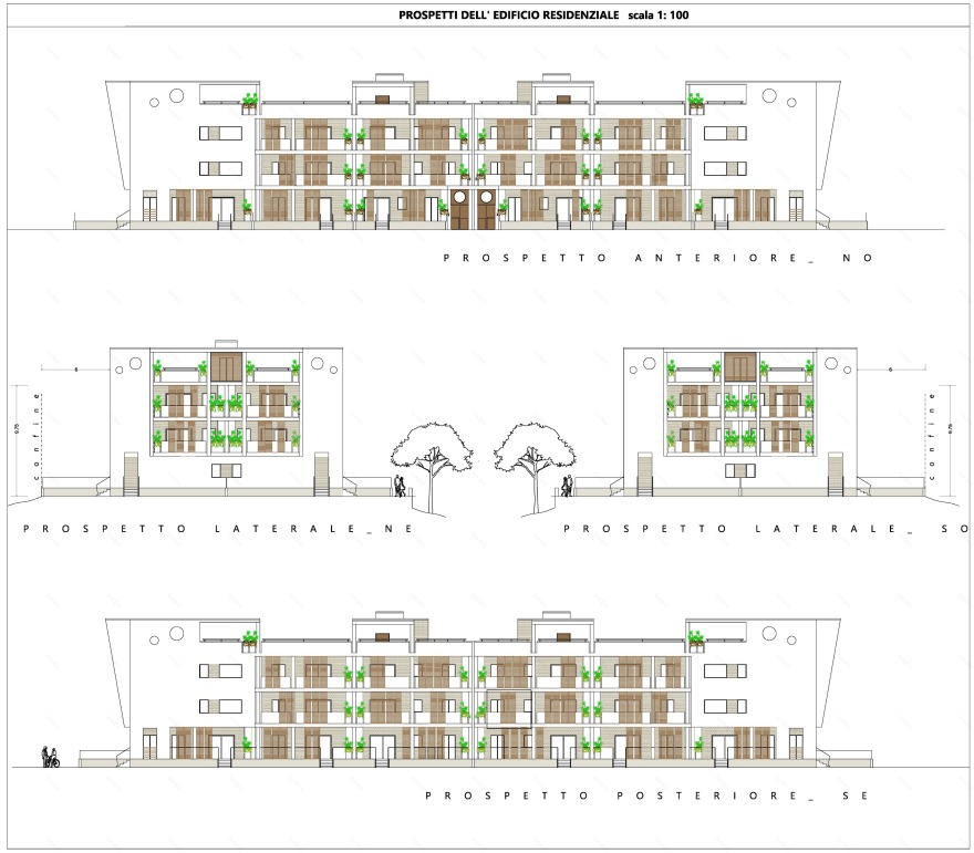 sergio stigliano丨公寓建筑丨PROGETTO DI UN EDIFICIO RESIDENZIALE E RECUPERO AMBIENTALE DI UN PARCO PRIVATO IN LOCALITA' PANTAN MONASTERO- X MUNICIPIO-ROMA CAPITALE-11