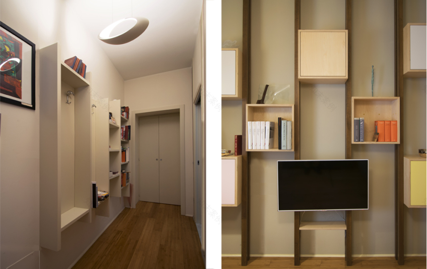 历史中心公寓的现代艺术融合-1