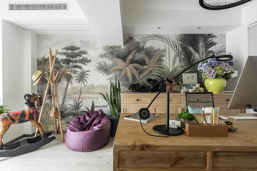 成都靳泰果设计工作室 | 蓝海紫焰的创意空间-35