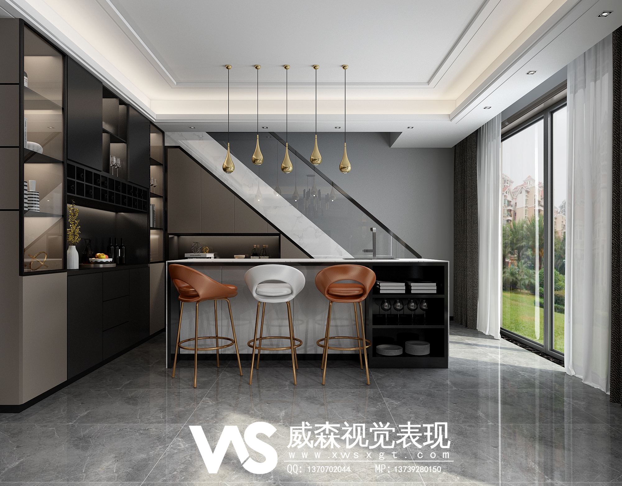 现代黑白灰别墅设计，展现简约魅力-4