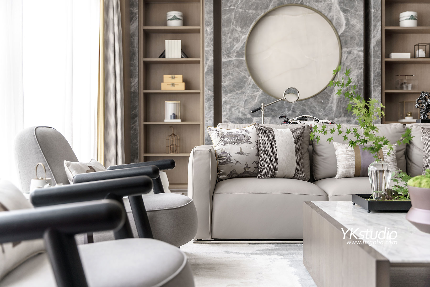 新中式风格别墅-9