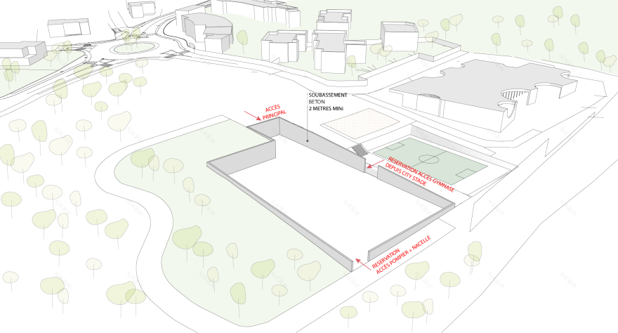 森林边的运动大厅丨法国丨A+Architecture-6