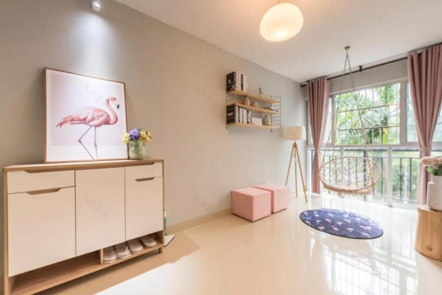 海口绿谷康都|| 暖意花香,旧房改造诠释现代北欧设计-15