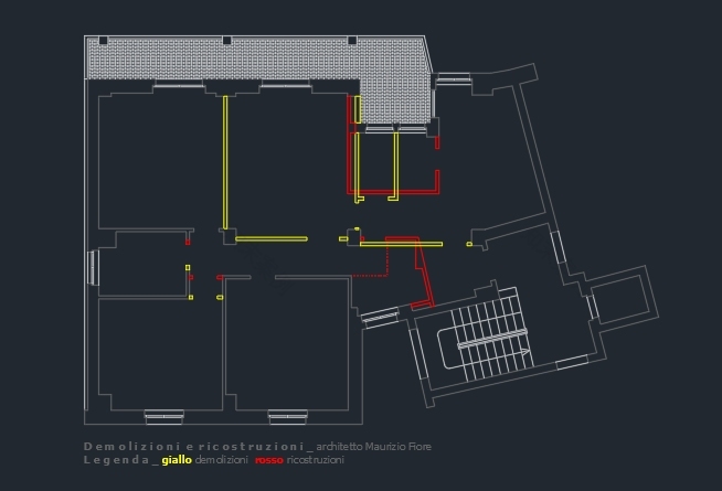 意大利 60 年代公寓翻新,日间生活区与厨房间灵动融合-11