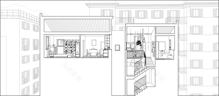 历史中心 90 平米阁楼公寓,舒适休闲风格,露台俯瞰热那亚古城-16