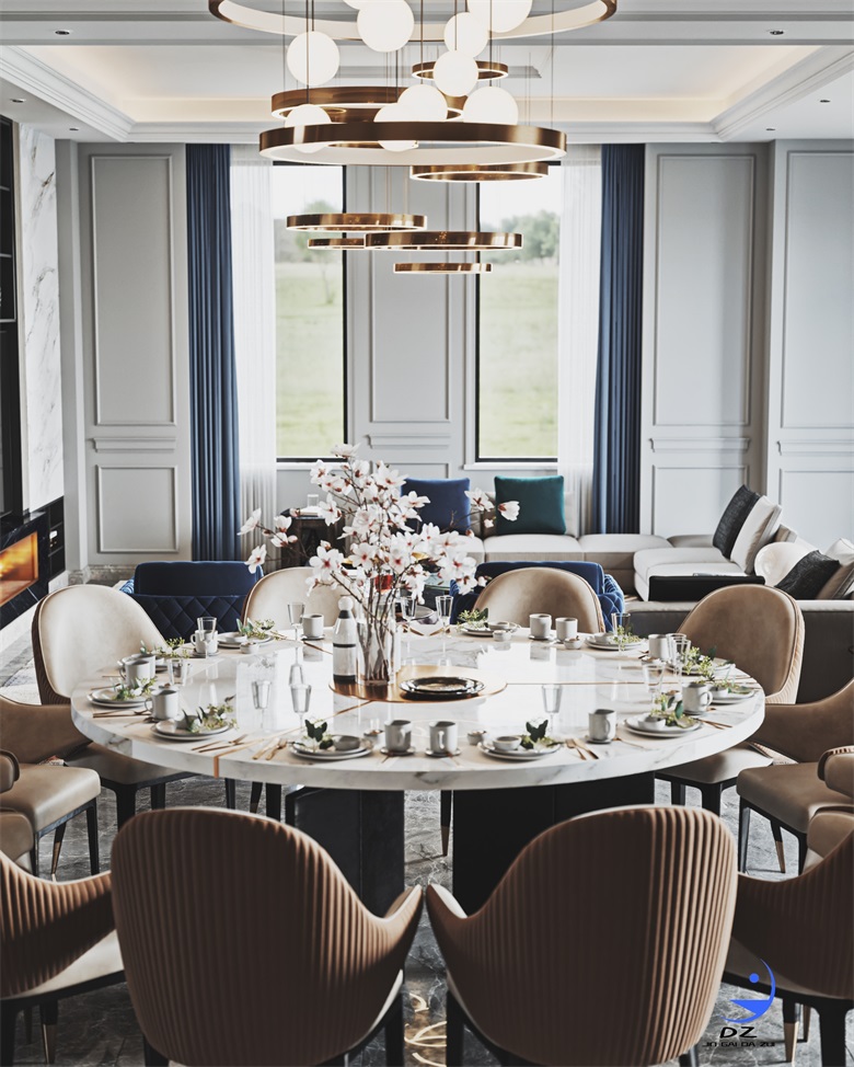 现代室内客餐厅卧室效果图案例分享-3