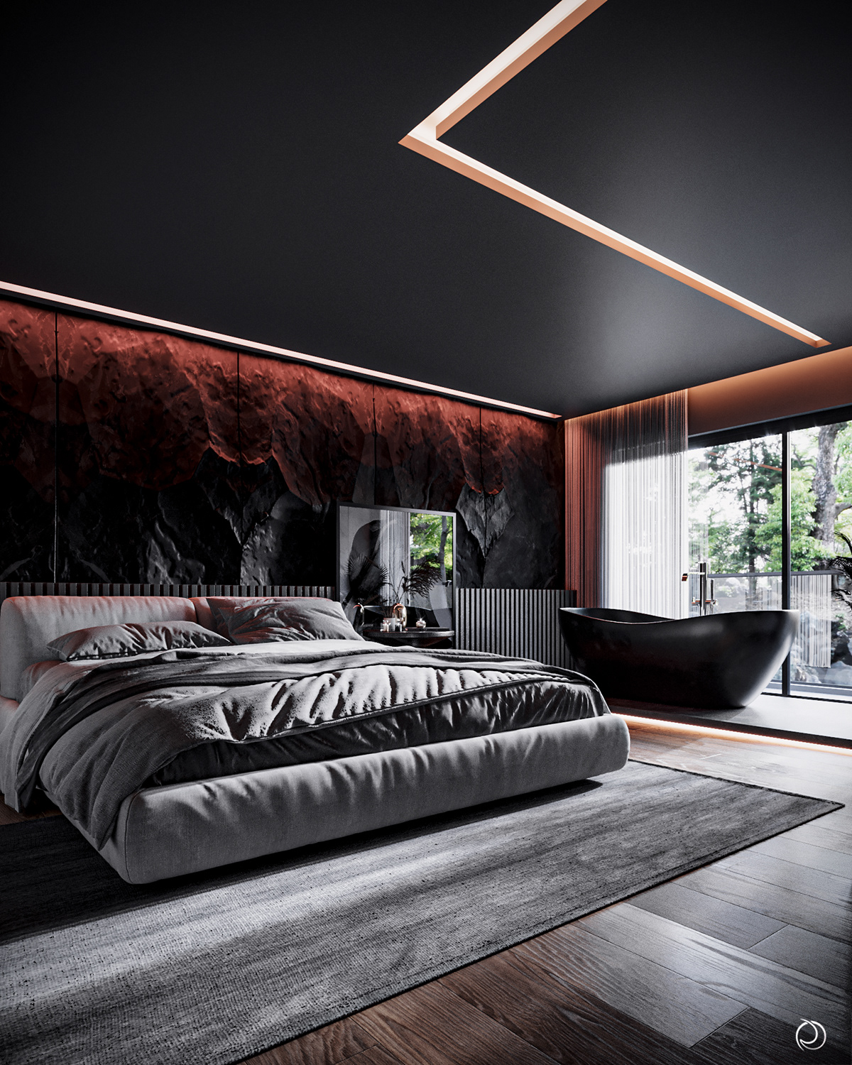 温暖卧室设计，让你颤抖的完美空间-2