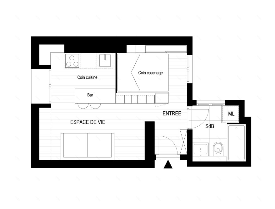 巴黎顶层公寓的开放式设计-8