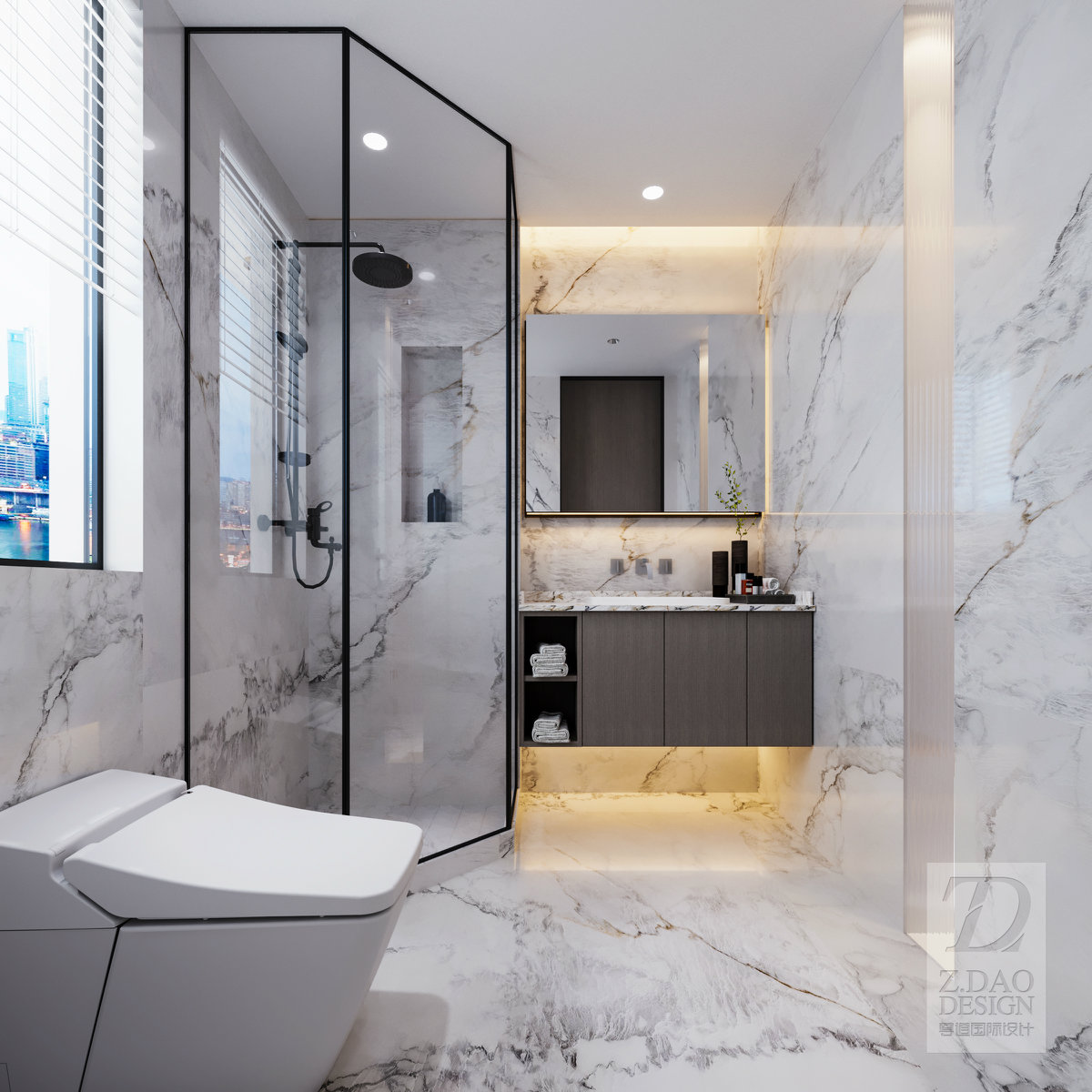 合肥建发·雍龙府现代风格装修设计-23