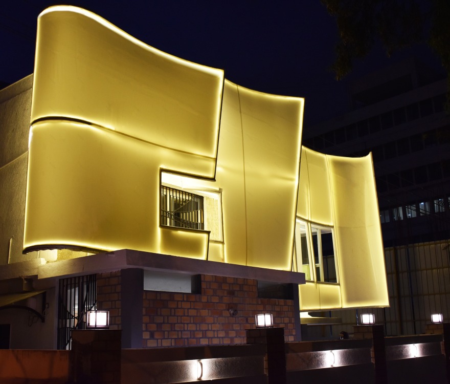 波浪形张力布别墅立面改造-4