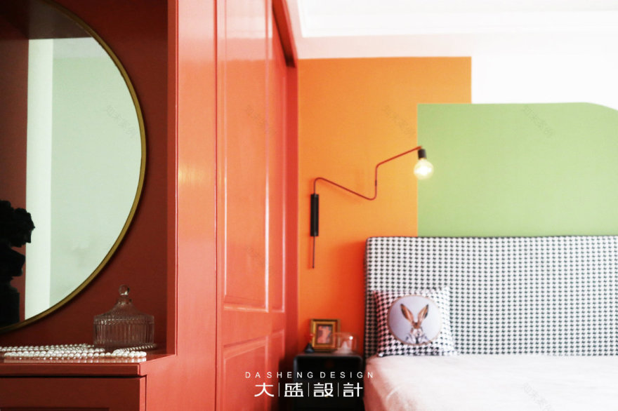 南宁光明城市 96㎡孟菲斯风格家居,色彩斑斓的甜蜜空间-51