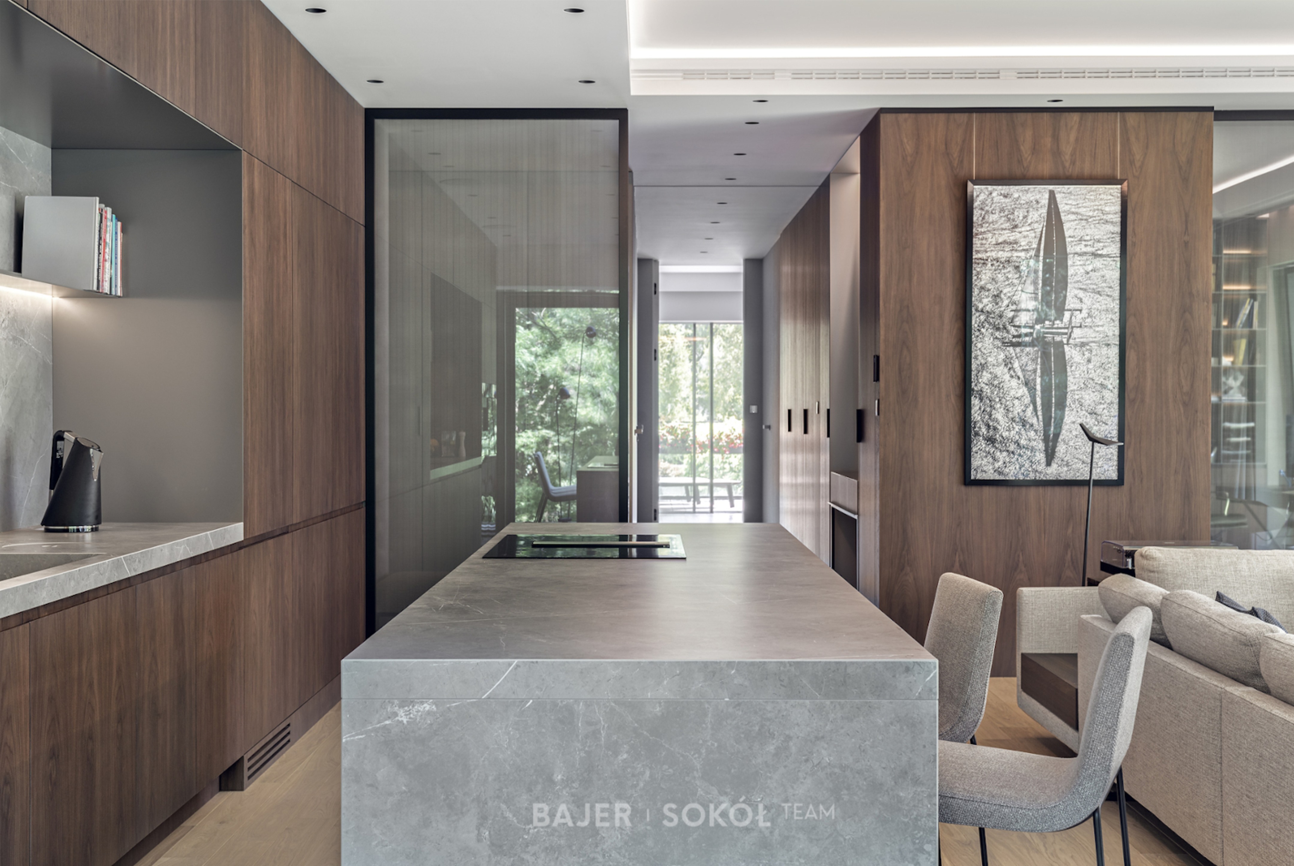 Warsaw 中心公园公寓——自然木石之美-4