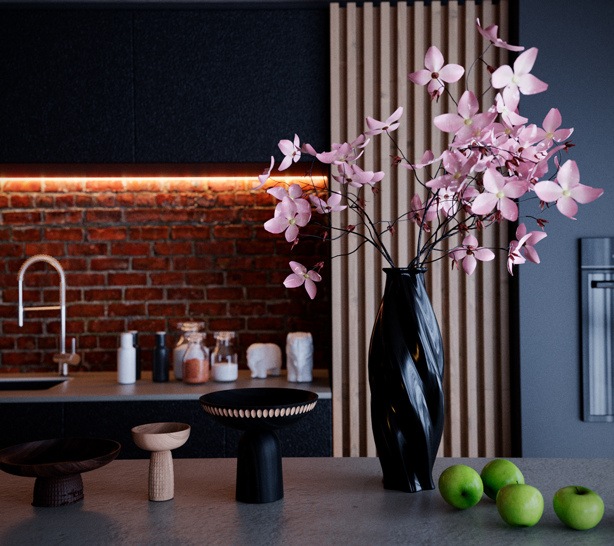 Living Dark | LaLuz 室内设计呈现性感优雅的生活方式-6