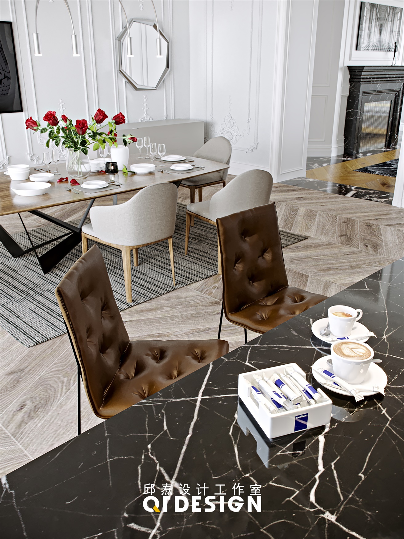 邱焘设计 / 现代法式丨古典和创新之间丨轻柔踱步-15