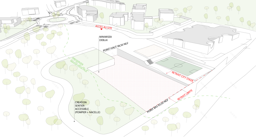 森林边的运动大厅丨法国丨A+Architecture-5