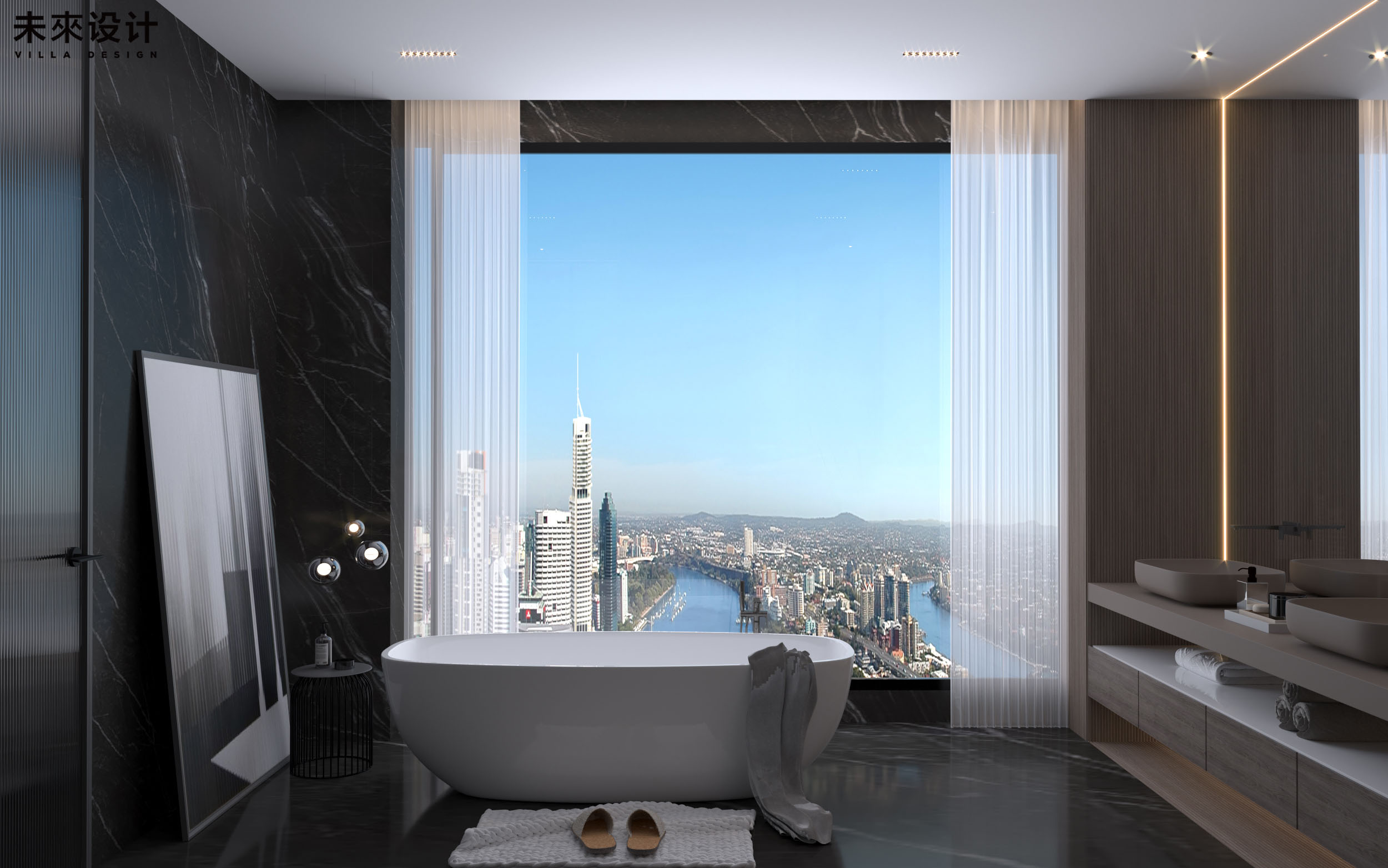 苏州湾景苑 | 未来设计打造 600㎡平层豪宅，诠释返璞归真的美学-40