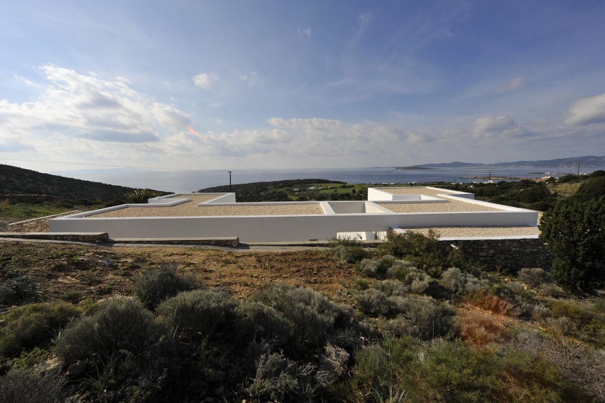 希腊 Paros 岛别墅建筑,融于景观的简约设计-31