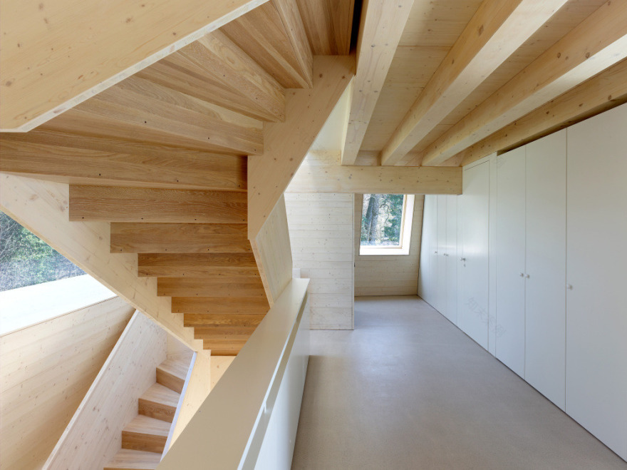 瑞士森林别墅和谐融入自然-6