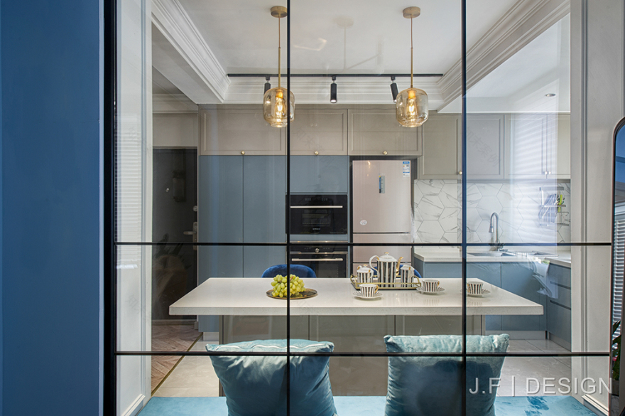 《Invariability》蓝色轻奢空间,浪漫满屋-7