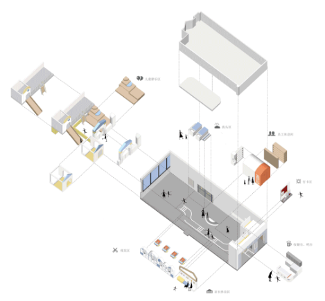 重庆斑马线儿童理发店·奇幻积木城堡空间设计-6