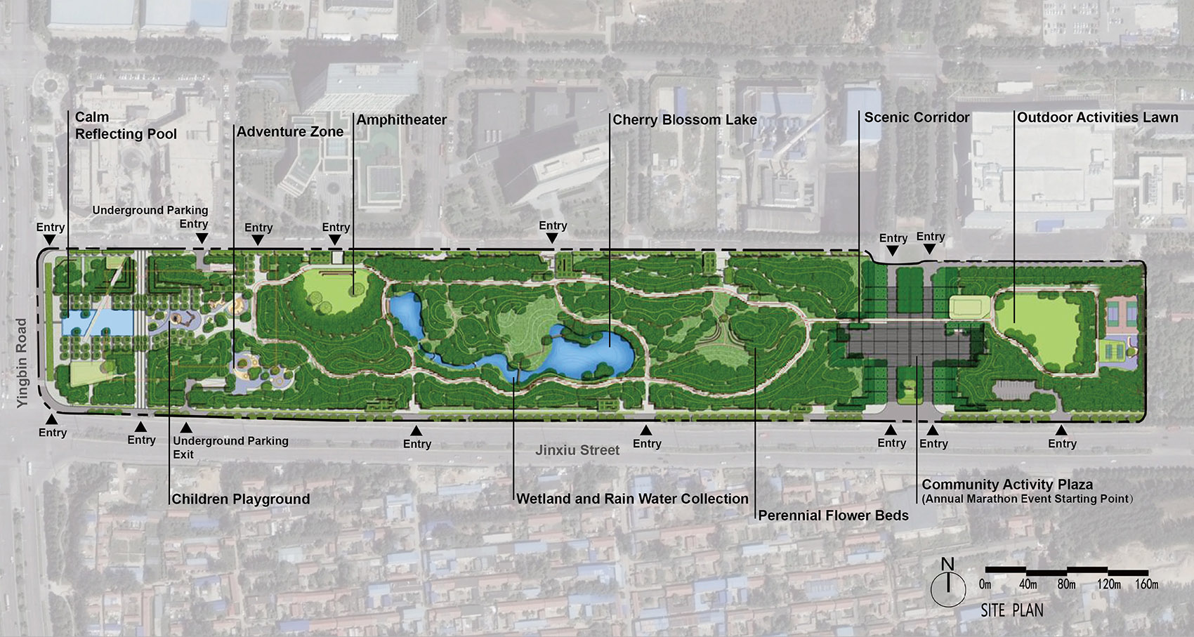 固安中央公园，河北/城市核心地段的巨大绿色空间-50