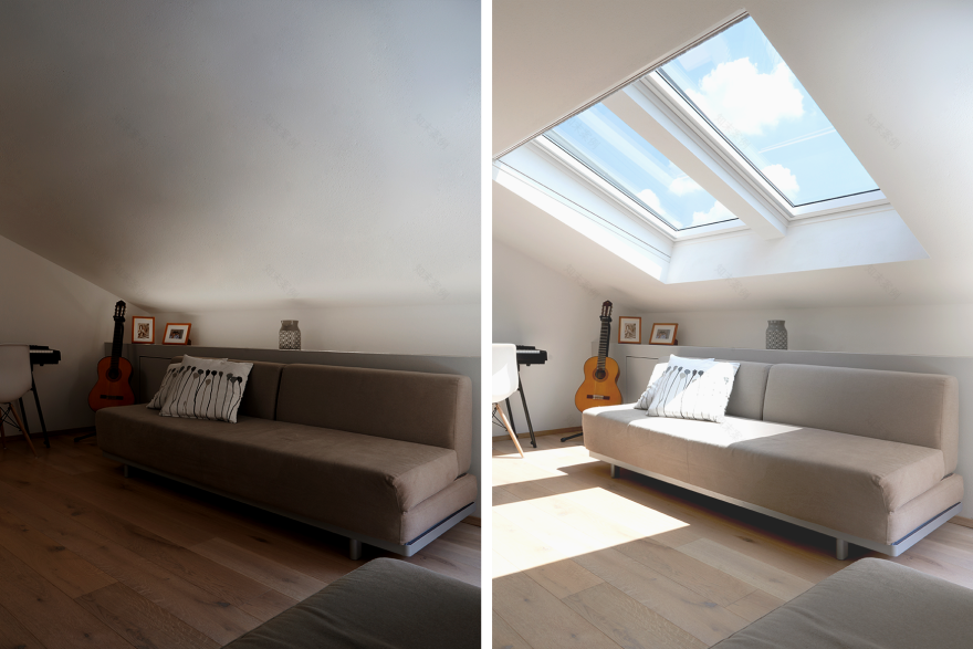 意式公寓顶层翻新,自然光与人工光交融打造温馨生活空间-16