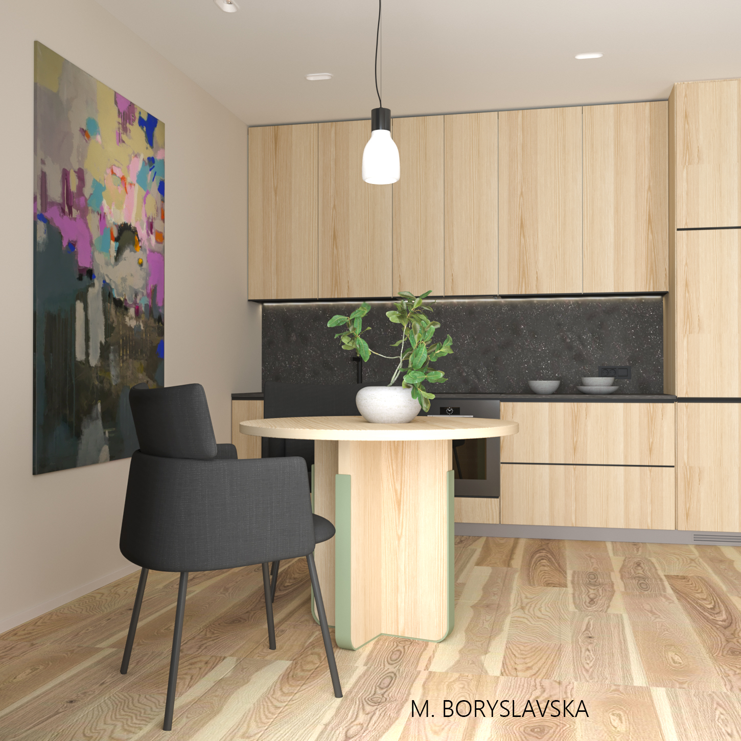 Mariana Boryslavska丨公寓丨Studio apartment RYBALSKY-4