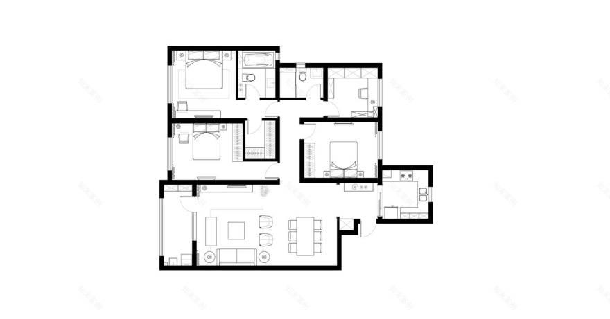 米夏软装打造优雅美式家居,温暖一家人的异国生活-12