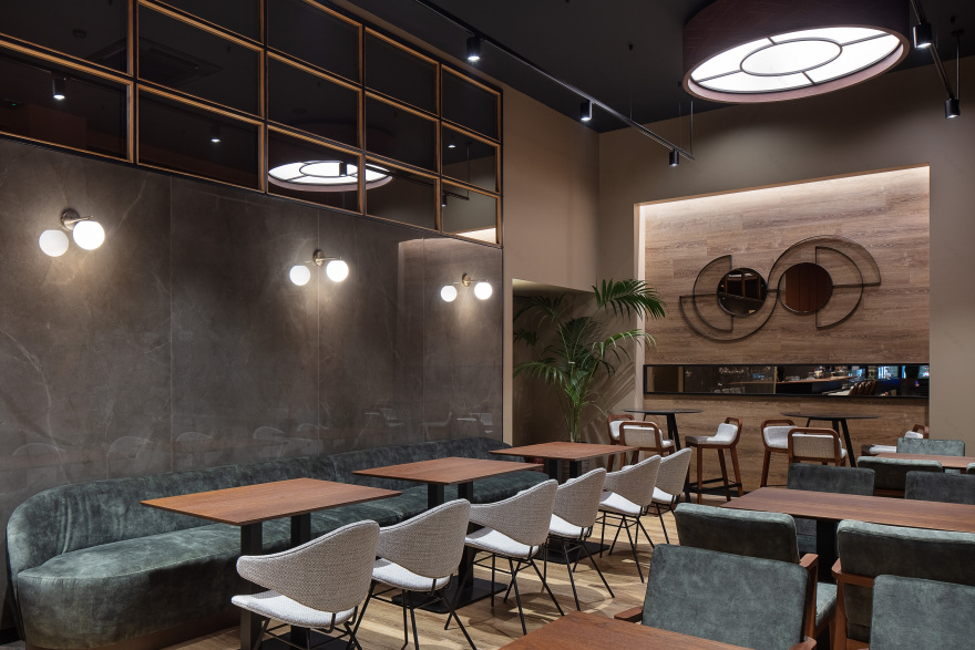 几何元素构建美食空间,温馨和谐呈现-5