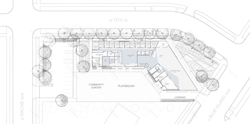 伊利诺斯州S.O.S儿童村 & 罗斯福广场社区中心,芝加哥/具有前瞻性的社区之家-25