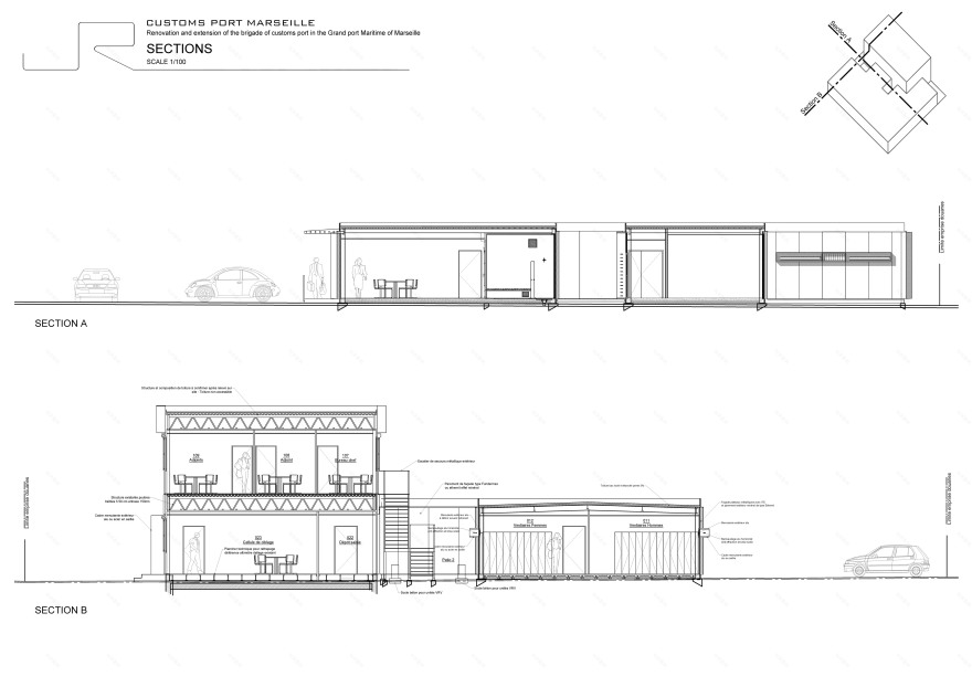 马赛海关港大楼改造 | 结构简约、环保节能-17
