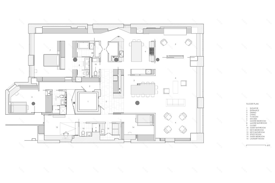 曼哈顿上西区公寓 | 现代家庭生活与艺术文化的完美融合-20